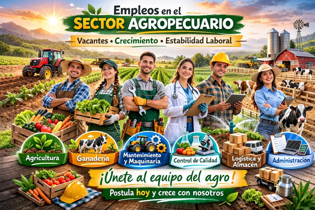 Oportunidades de empleo en el sector agropecuario